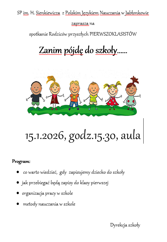 Zanim pójdę do szkoły