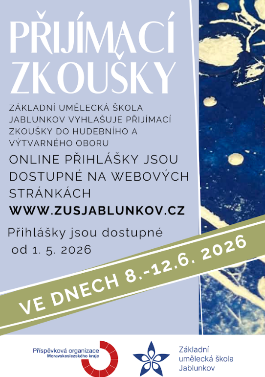 Zapraszamy do egzaminów wstępnych do szkoły artystycznej w Jabłonkowie